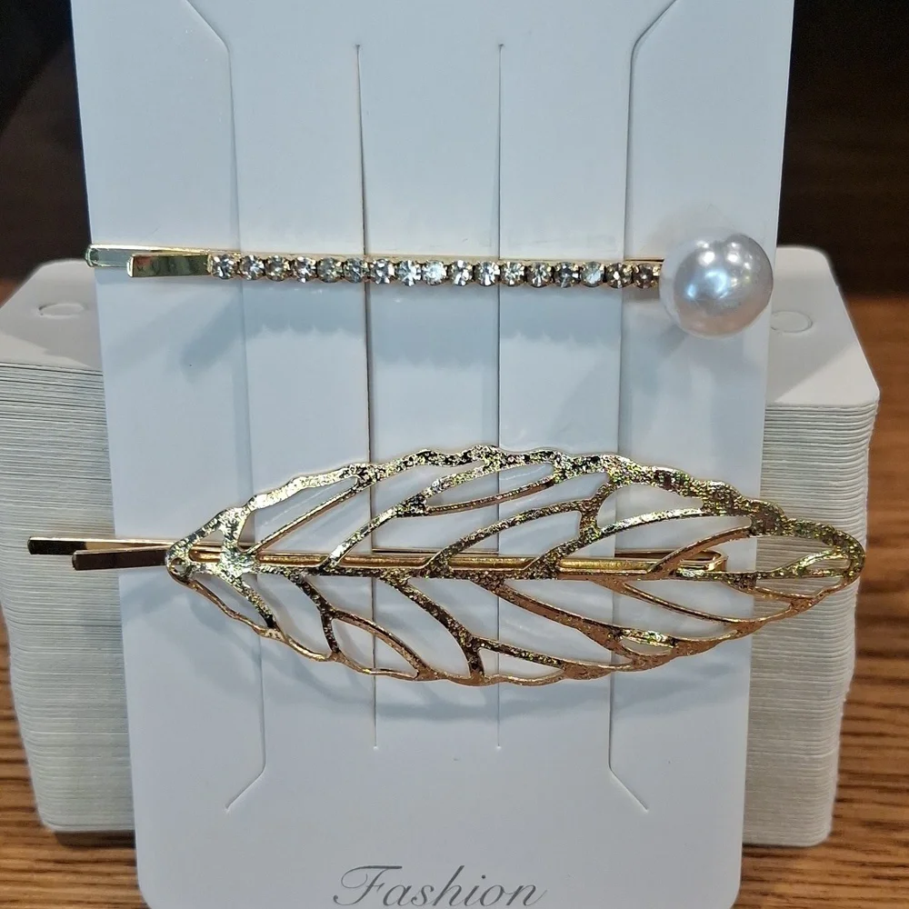 Elegant Gold Hair Clip Set